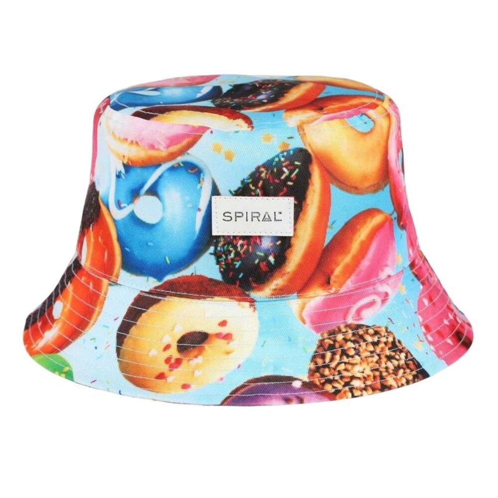 Spiral Unisex Adult Donut Bucket Hat / Sunflower/Floral Print